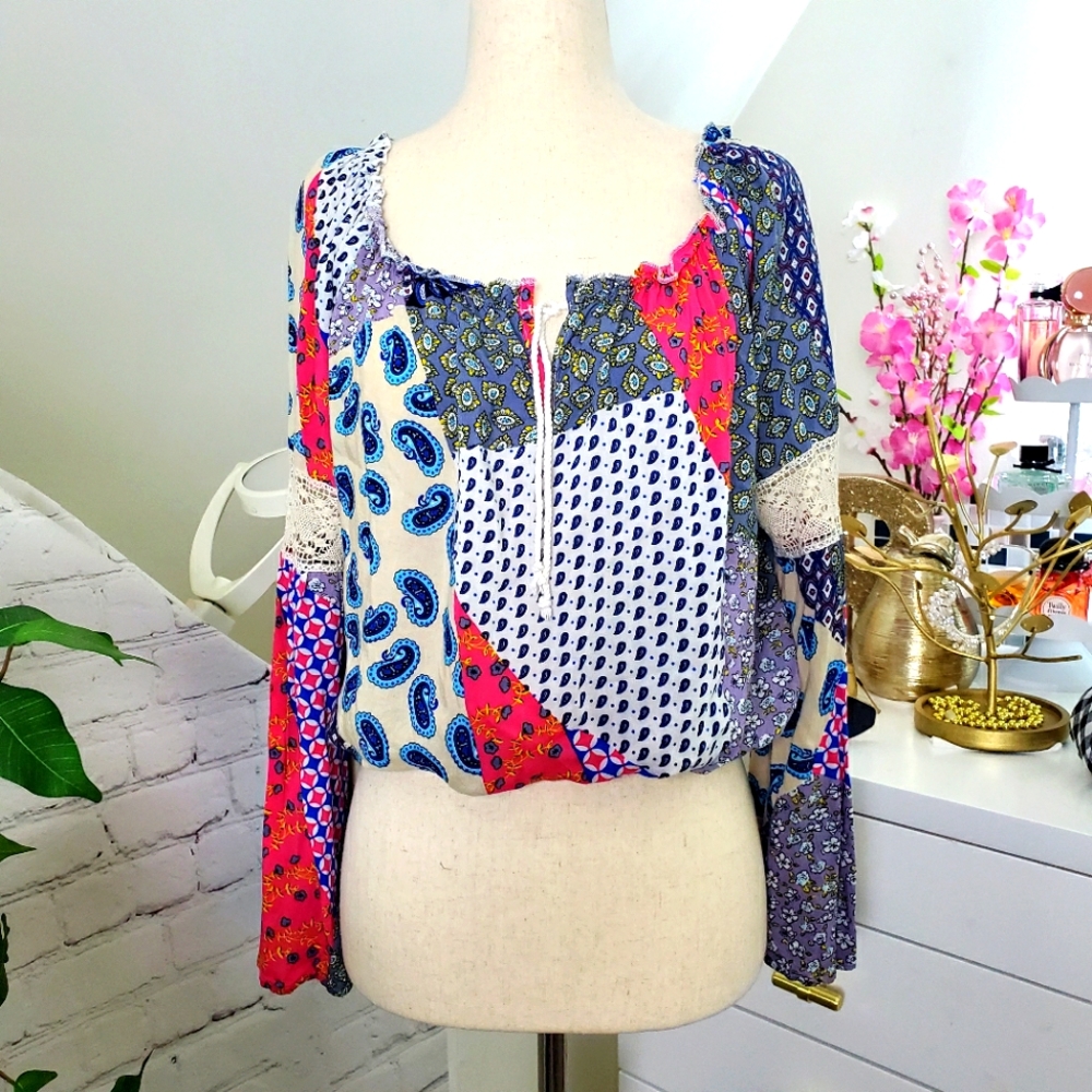 Cliché Patchwork Print Sz M